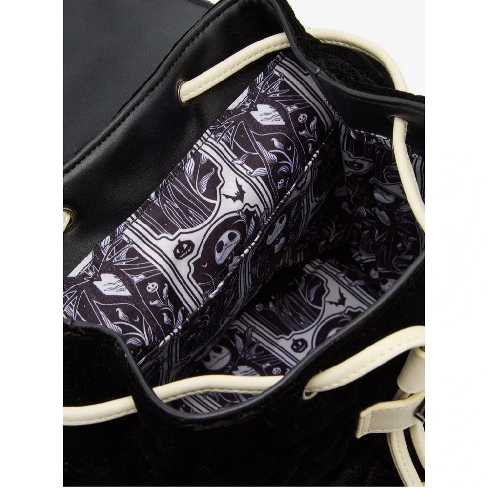 NEW Loungefly Disney Nightmare Before Christmas Quilted‎ Embossed Backpack